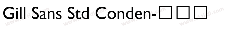 Gill Sans Std Conden字体转换